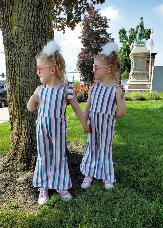 Retro Stripe Jumpsuit