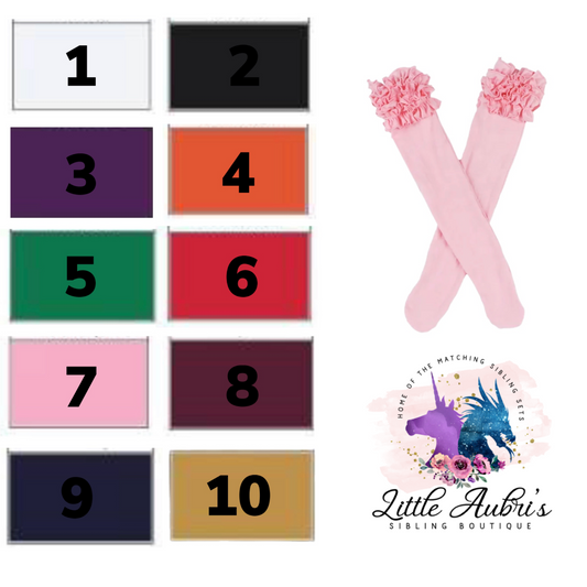Ruffle Boot Socks (10 colors)