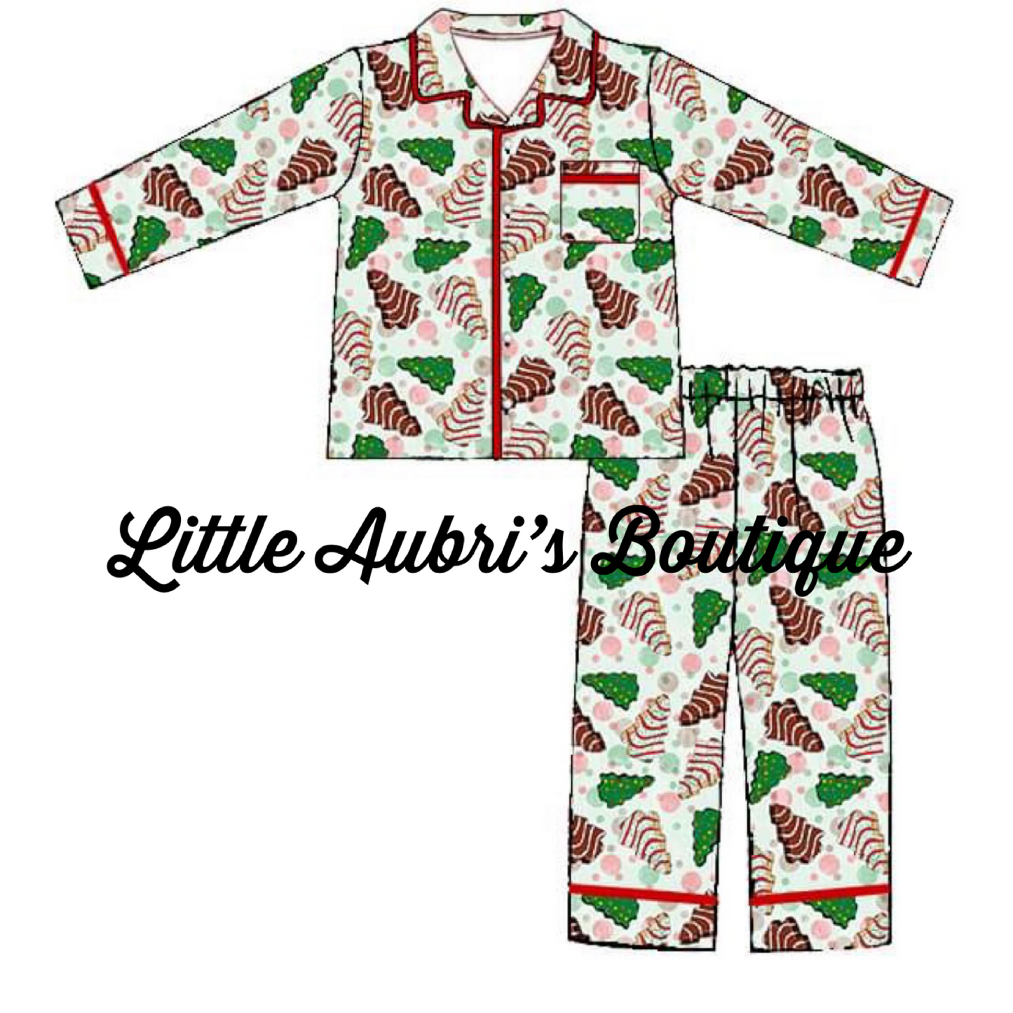 Christmas Tree Cakes Pajama Set