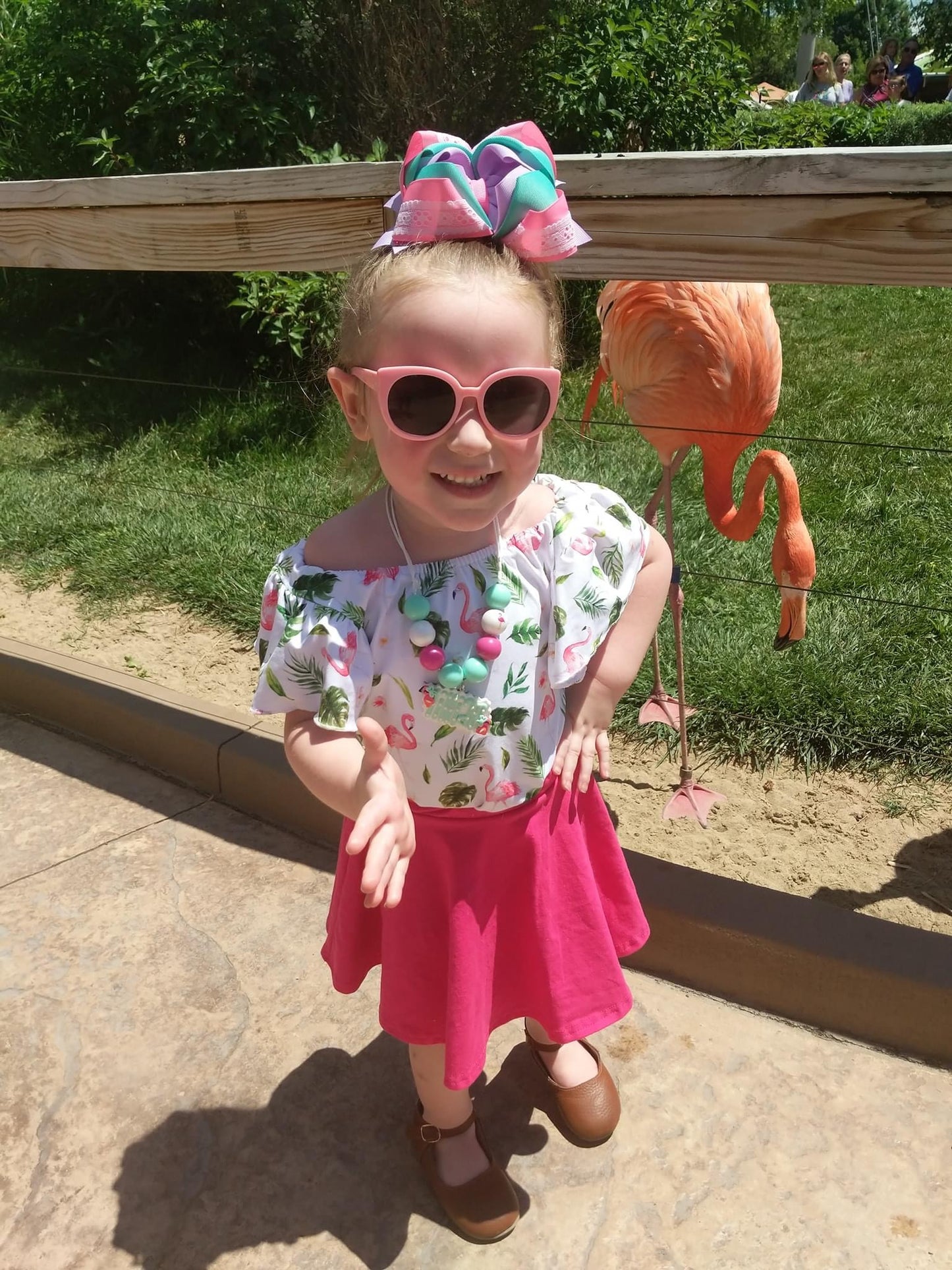 Dark Pink Skirt w/ Built in Shorts