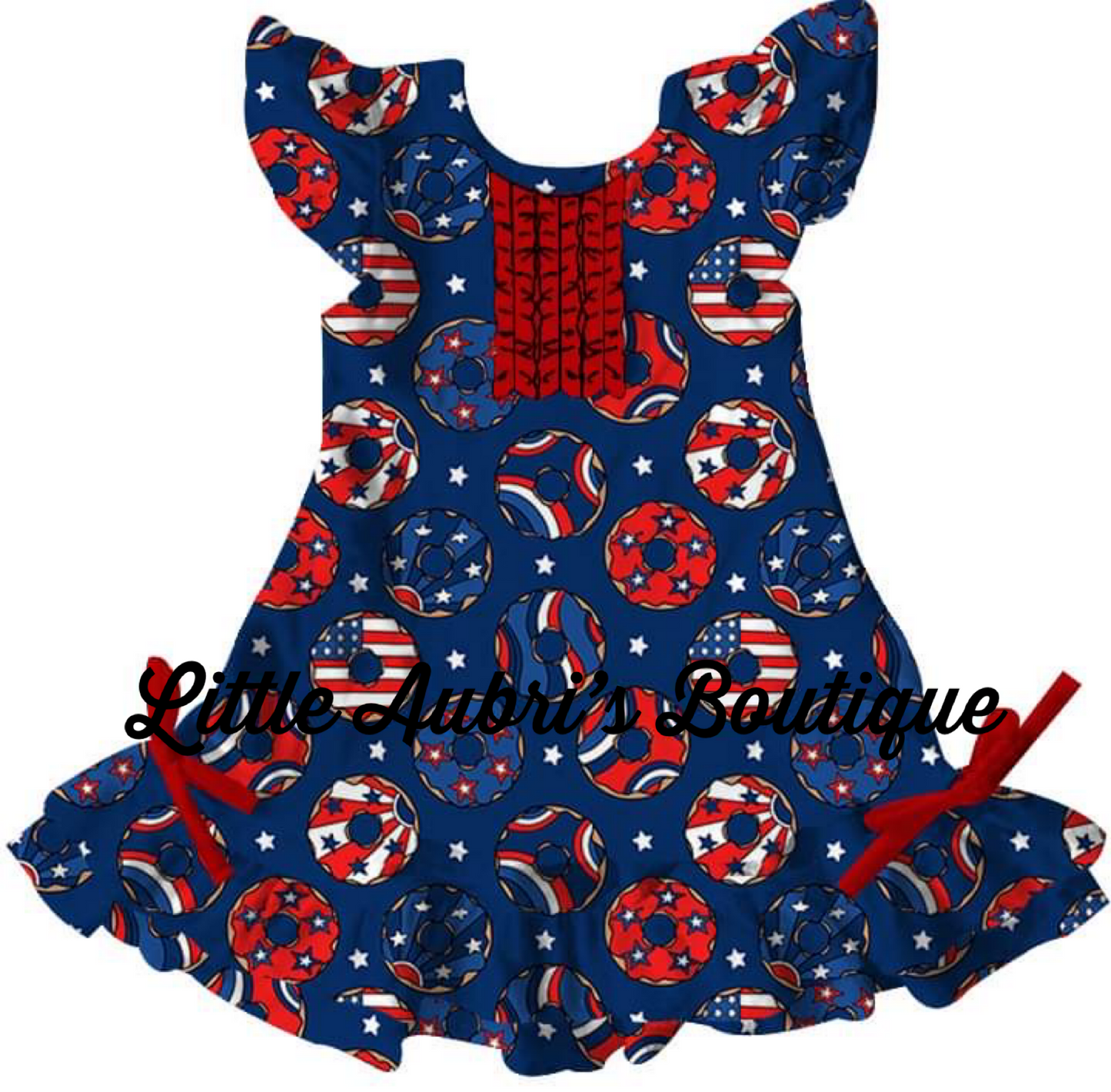 Patriotic Donuts Pajama Dress