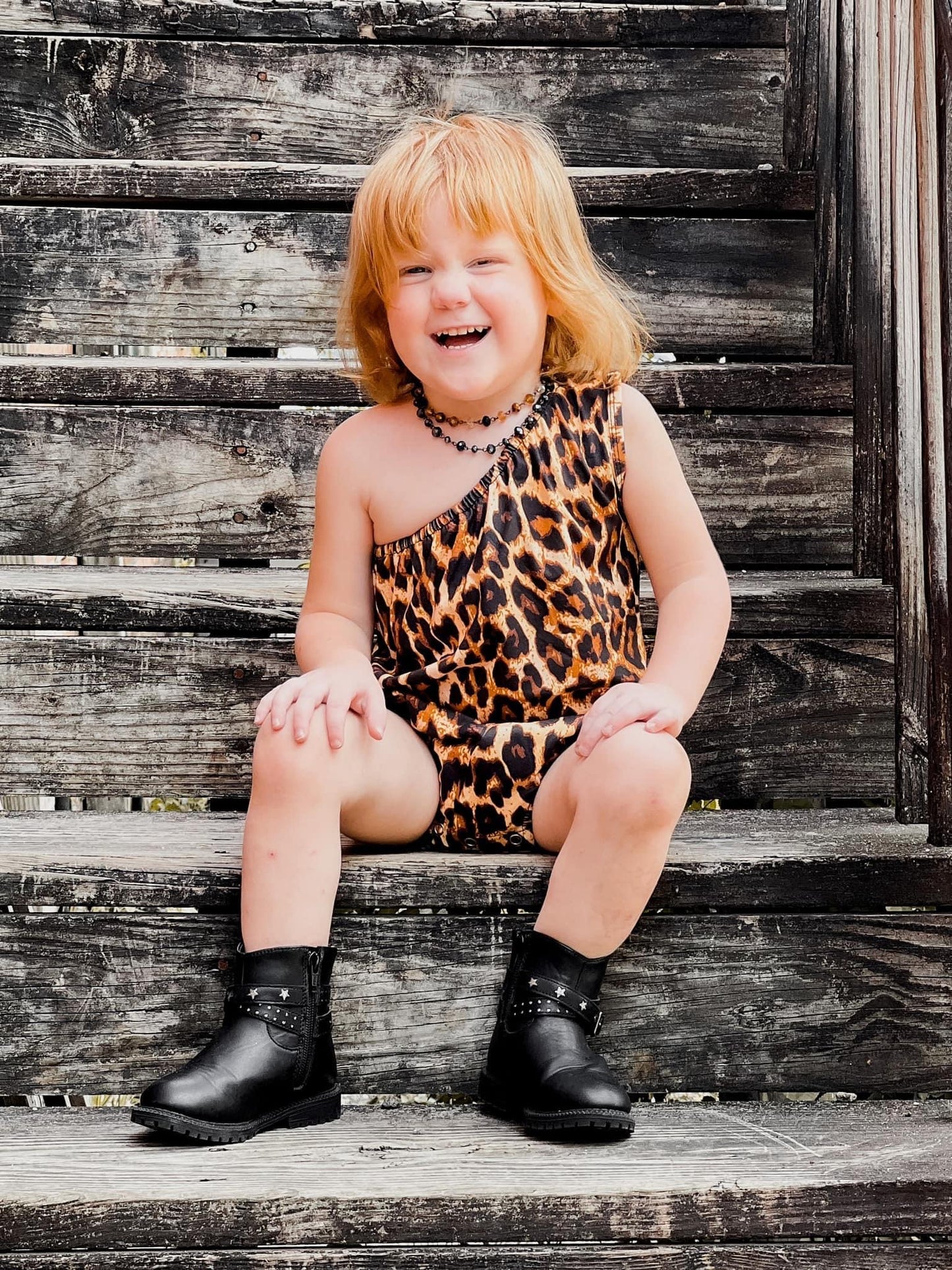 Leopard One Shoulder Leotard