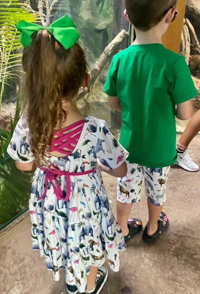 Zoo Safari Henley & Short Set