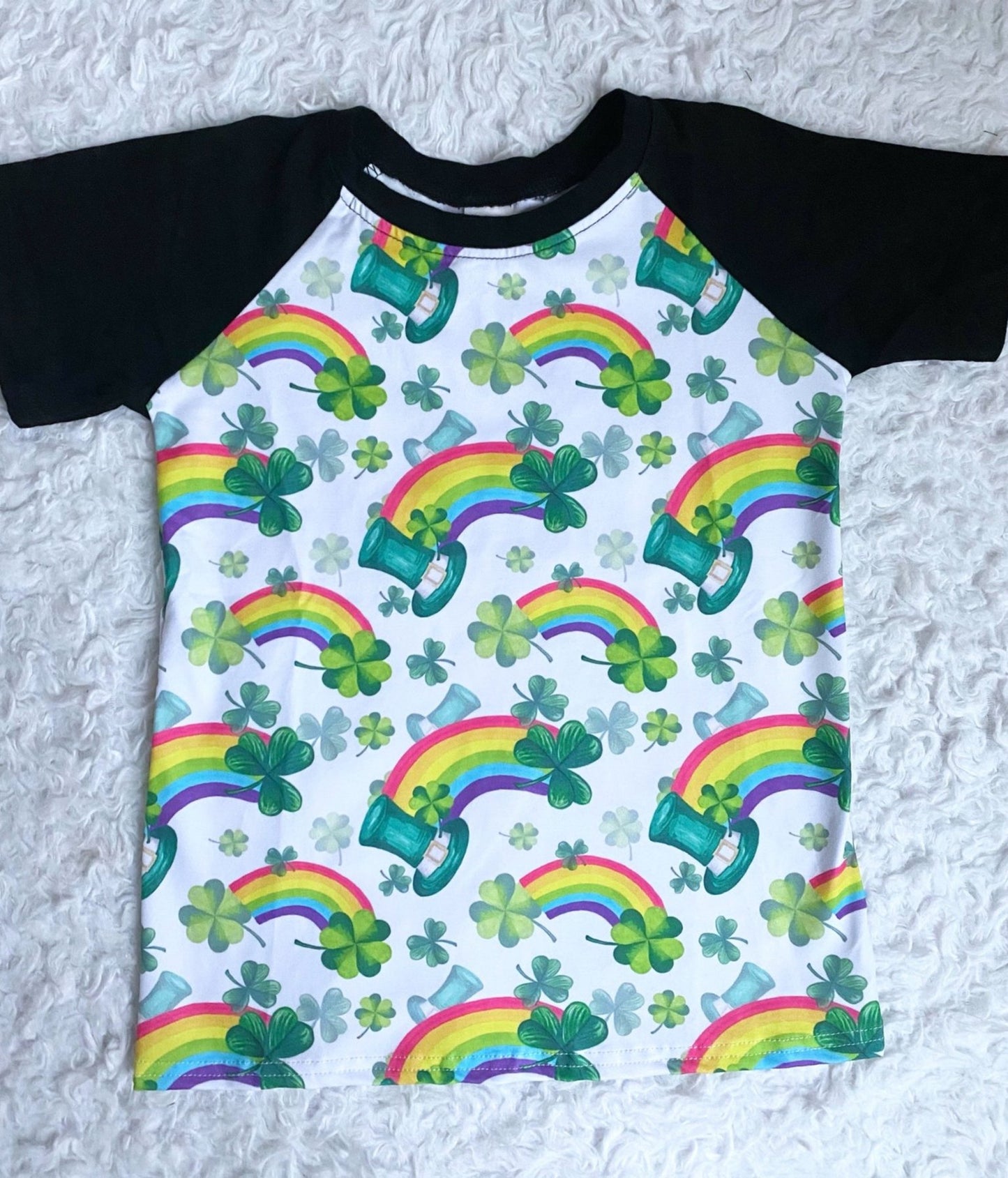 Rainbows and Leprechauns Raglan