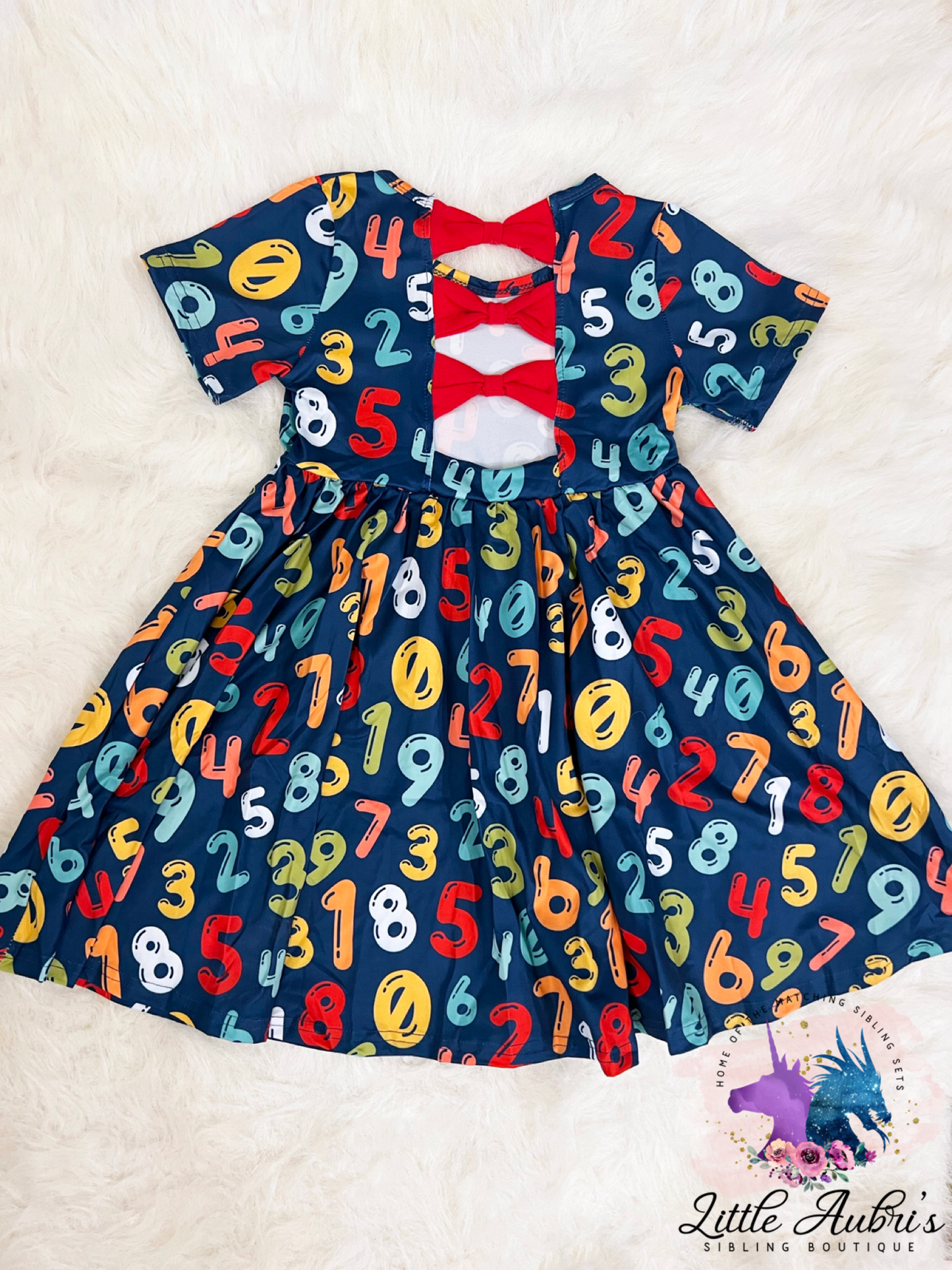 Number Genius Bow Back Dress