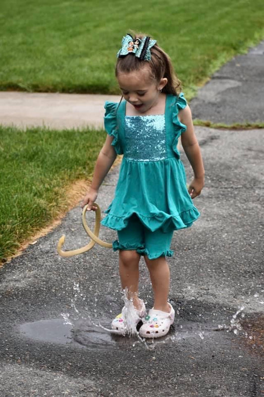 Elsa Pinafore Tunic & Short Set