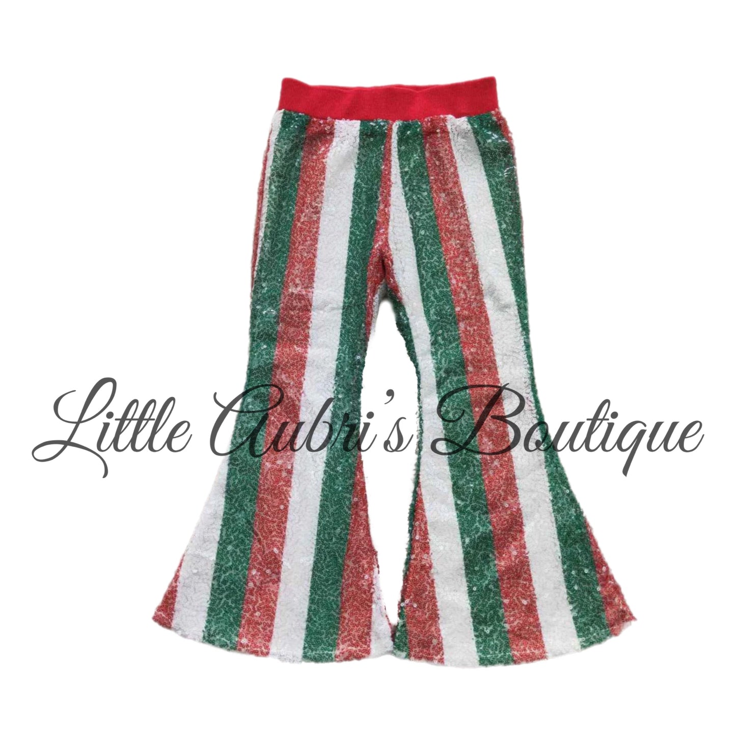 Christmas Stripe Sequin Bell Bottoms ETA Early Sept