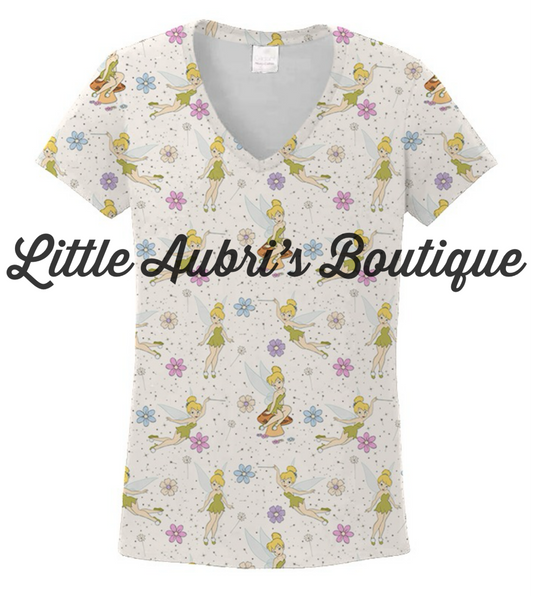 PREORDER #1006 Adult and Pre Teen Floral Fairy Vneck CLOSES 4/26