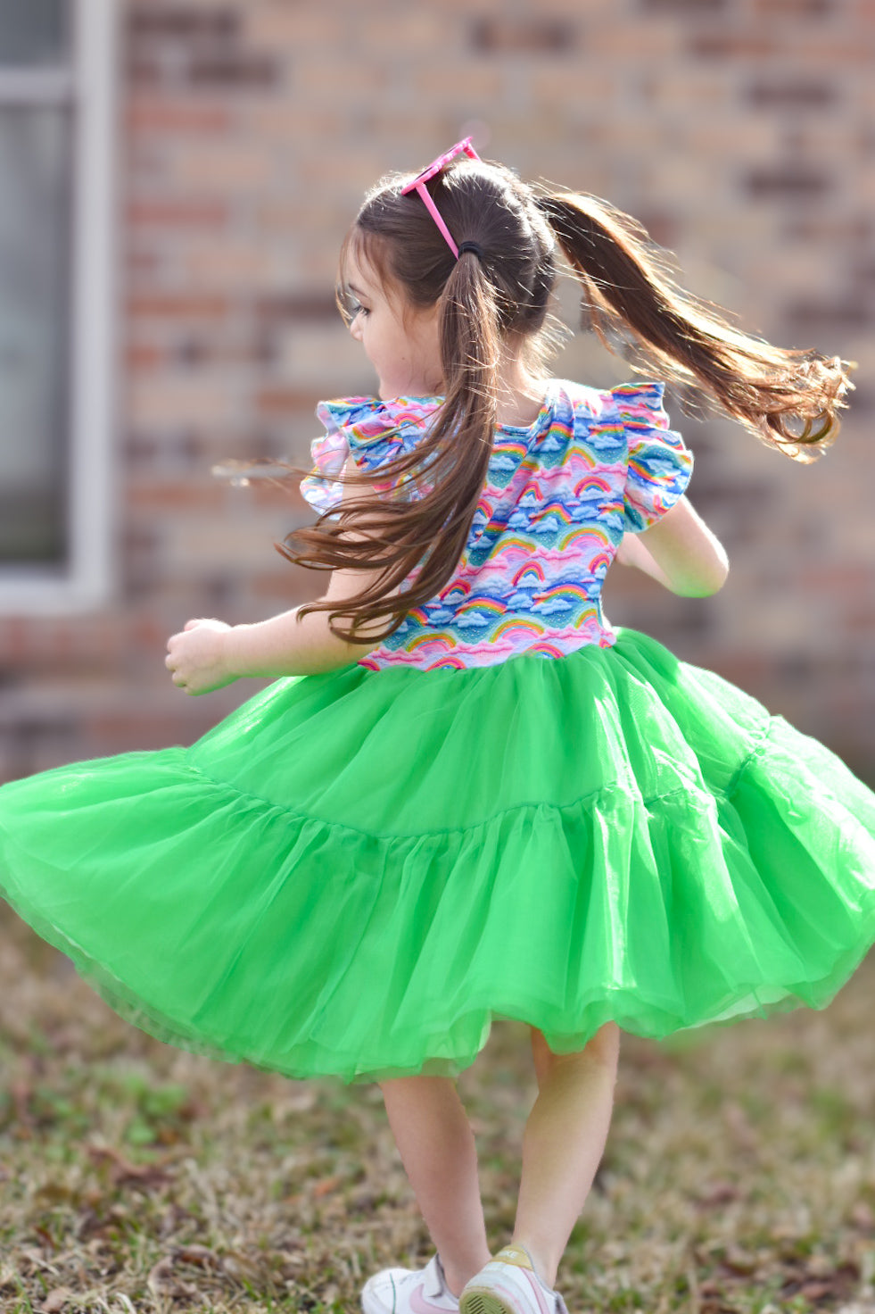 3D Magical Rainbow Tutu Dress