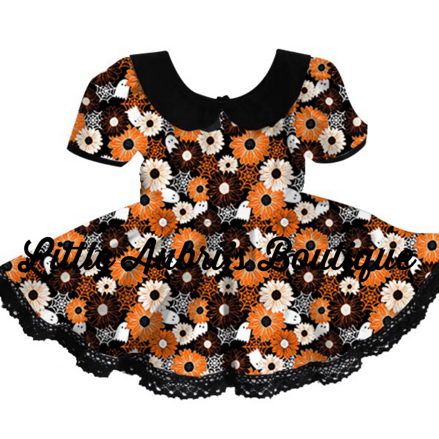 PREORDER Vintage Collar Spooky Floral Lace Dress CLOSES 6/27