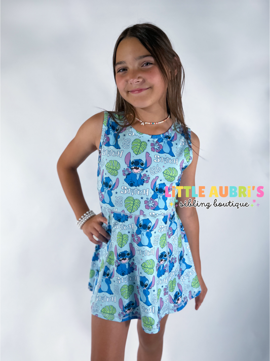 ALIEN 626 Athletic Dress + Detached Shorts Set (*SHIPS LATE AUGUST)