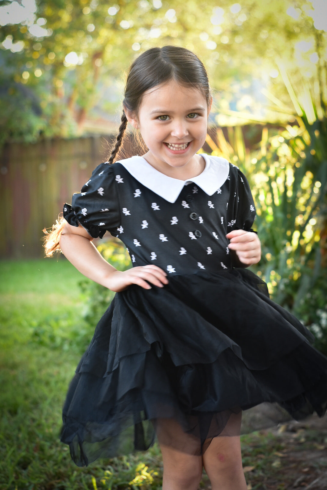 Traditional Wednesday Style Tutu Dress