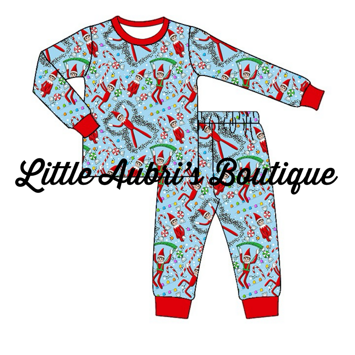 PREORDER Mischievous Elf Pajama Set CLOSES 6/30