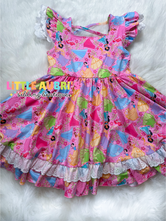 FIT FOR A PRINCESS Lace Twirl Dress (*SHIPS LATE AUGUST)