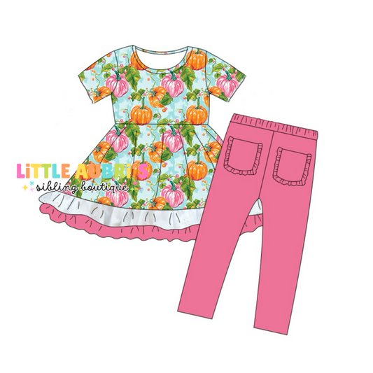 PUMPKIN PATCH Lace Tunic + Leggings Set (*SHIPS EARLY SEPT)