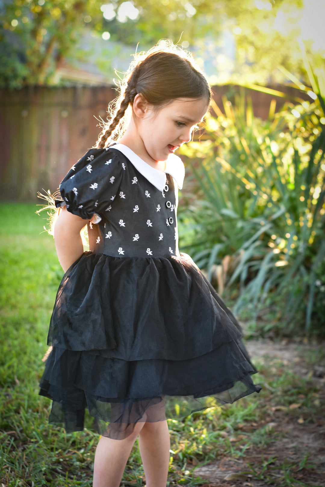 Traditional Wednesday Style Tutu Dress