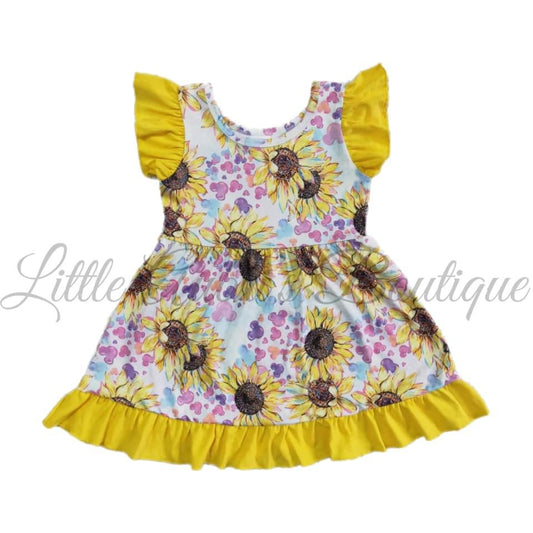 Sunflower Mouse Ruffle Dress ETA Early Sept