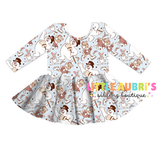 Adult SNOWMAN Peplum Top (*SHIPS LATE OCT)
