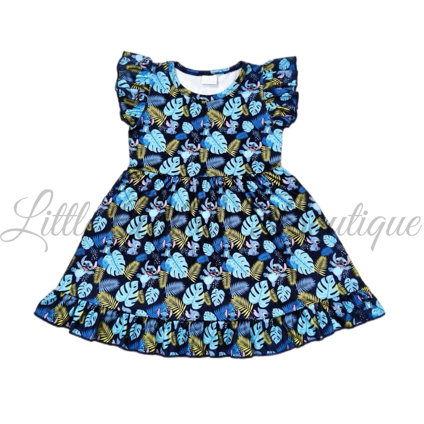 Blue Alien Ruffle Dress ETA Early Sept