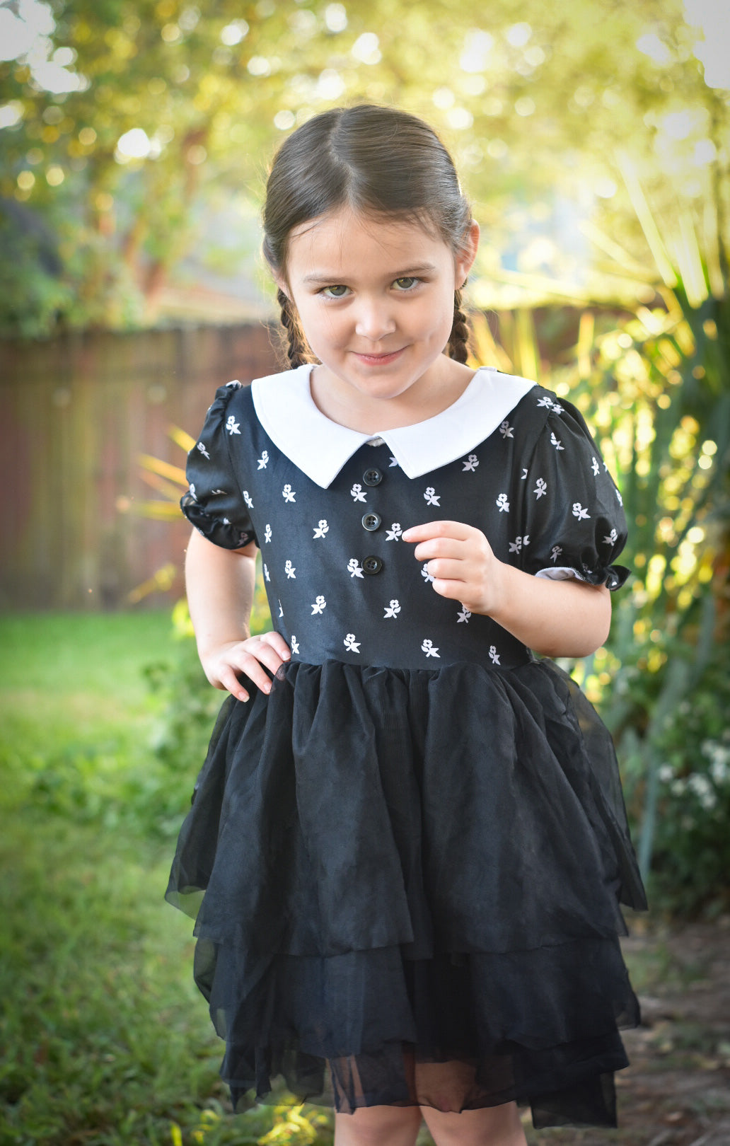 Traditional Wednesday Style Tutu Dress