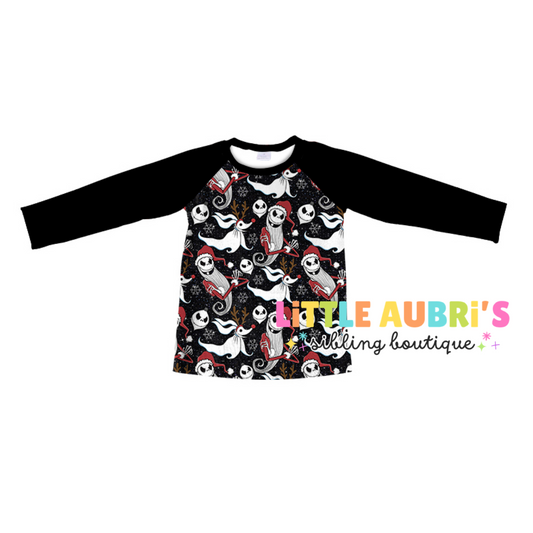 CHRISTMAS NIGHTMARE Raglan (*SHIPS MID OCT)