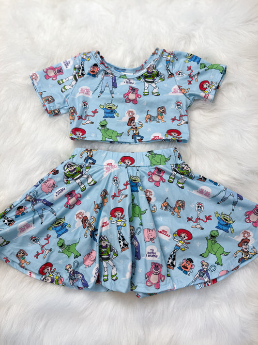 Toy Friends Crop Skort Set