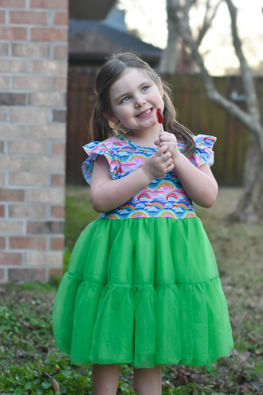 3D Magical Rainbow Tutu Dress