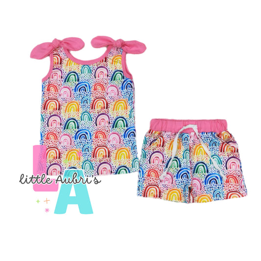 Rainbow Bow Short Set ETA Late August