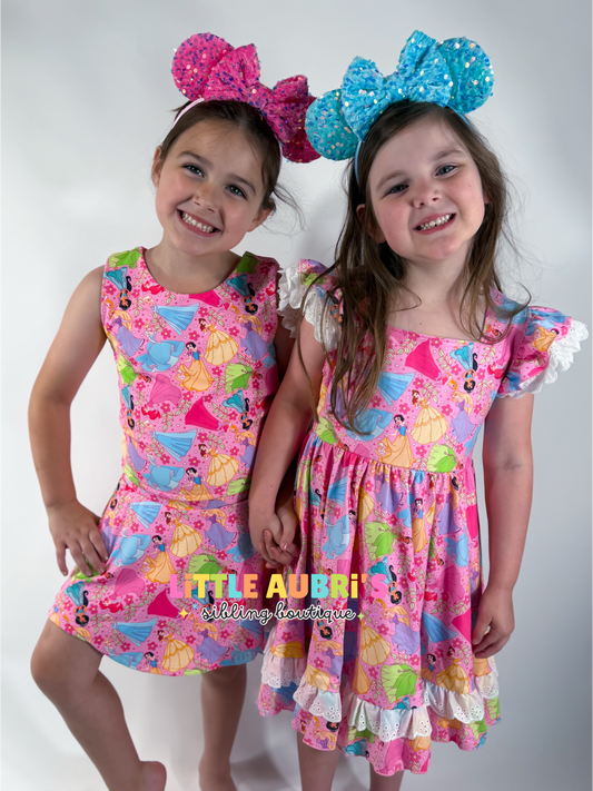 FIT FOR A PRINCESS Lace Twirl Dress (*SHIPS LATE AUGUST)