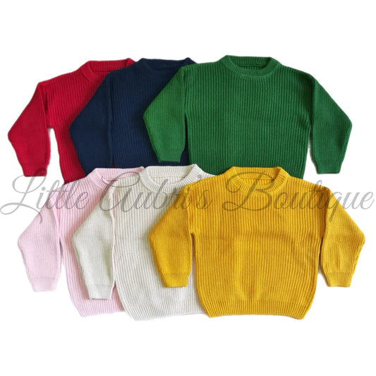 Knit Sweater (6 Color Options) ETA Early August