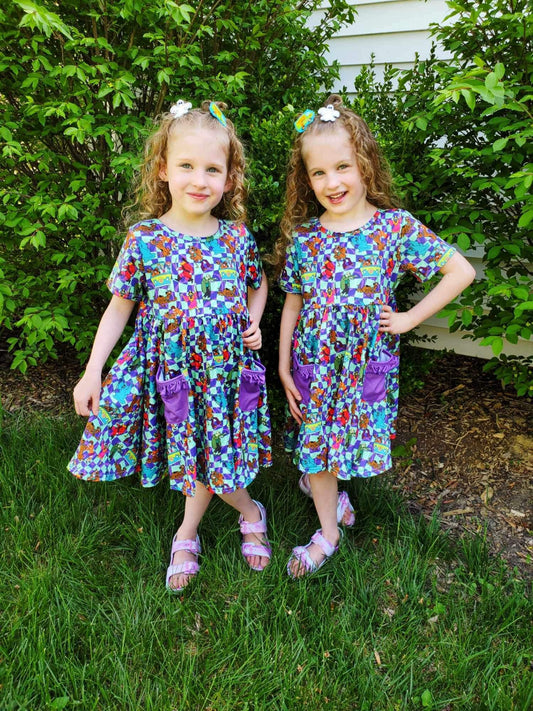 Mystery Gang Pocket Twirl Dress