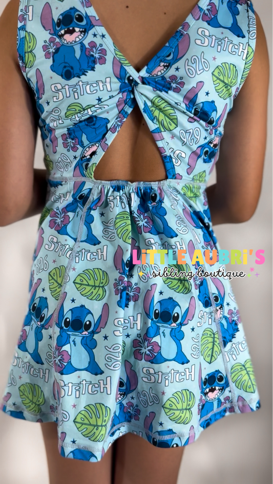Adult ALIEN 626 Athletic Dress + Detached Shorts Set (*SHIPS LATE AUGUST