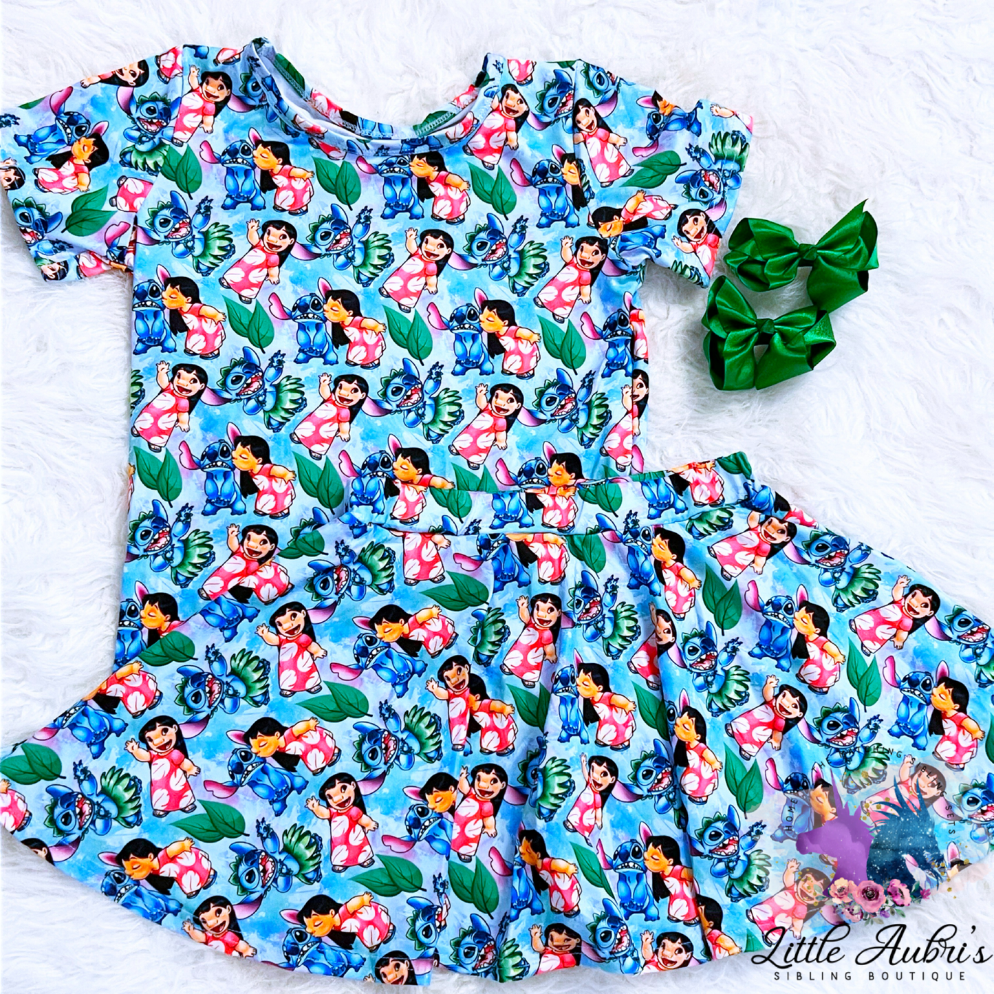 Hawaiian Alien Tee and Skirt Set