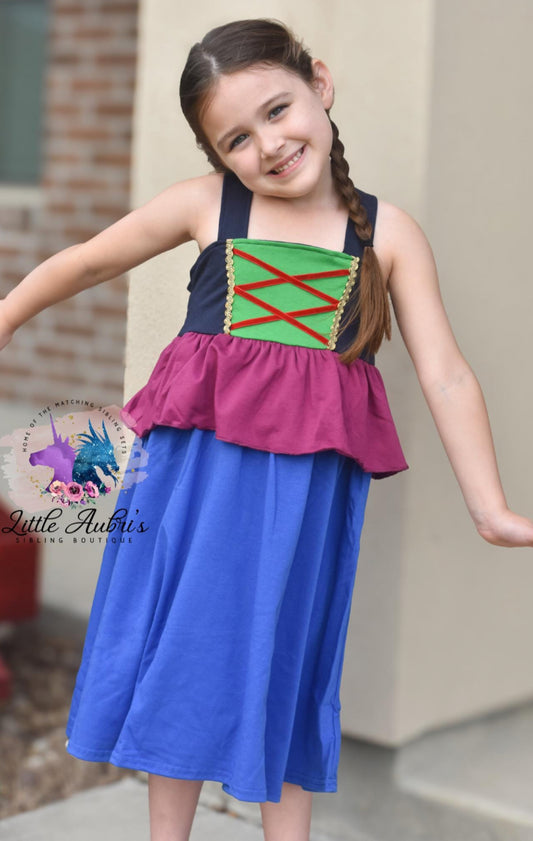 Arendelle Princess Cape Dress
