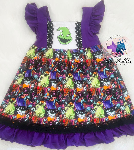 Oogie Nightmare Lace Dress