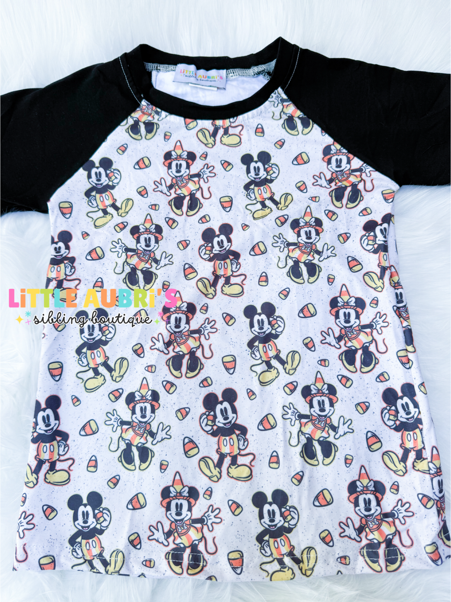 CANDY CORN MOUSE Raglan