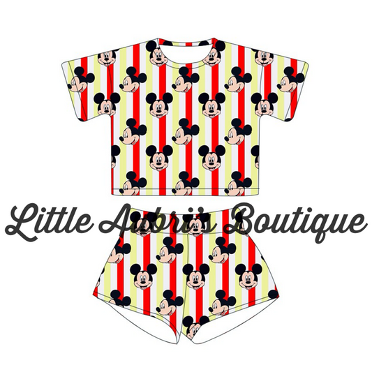 PREORDER Boy Mouse Tee and Shorts Lounge Set CLOSES 3/8