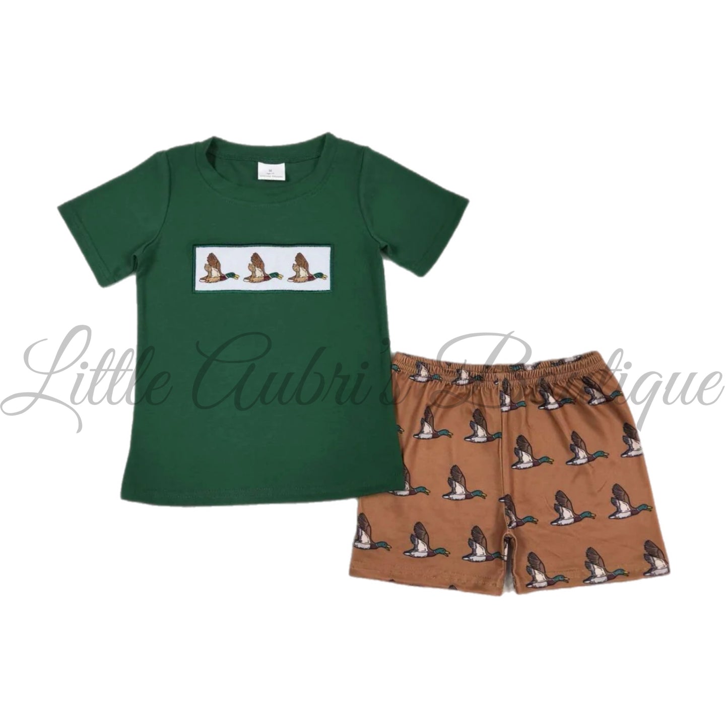 Duck Embroidered Short Set ETA Late August