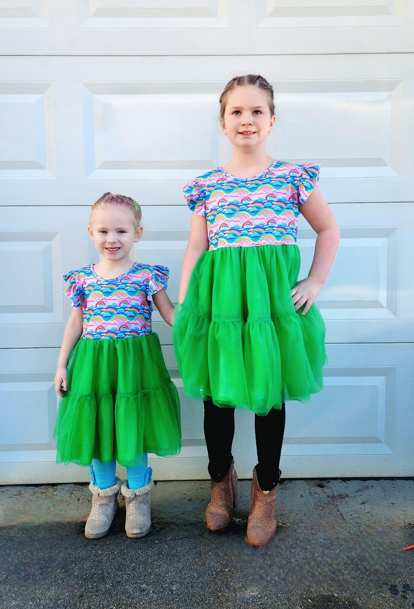 3D Magical Rainbow Tutu Dress