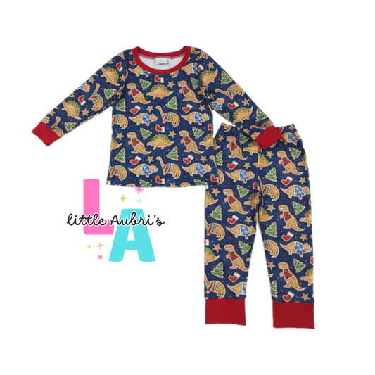 Gingerbread Dinos Pajama Set ETA Late Nov