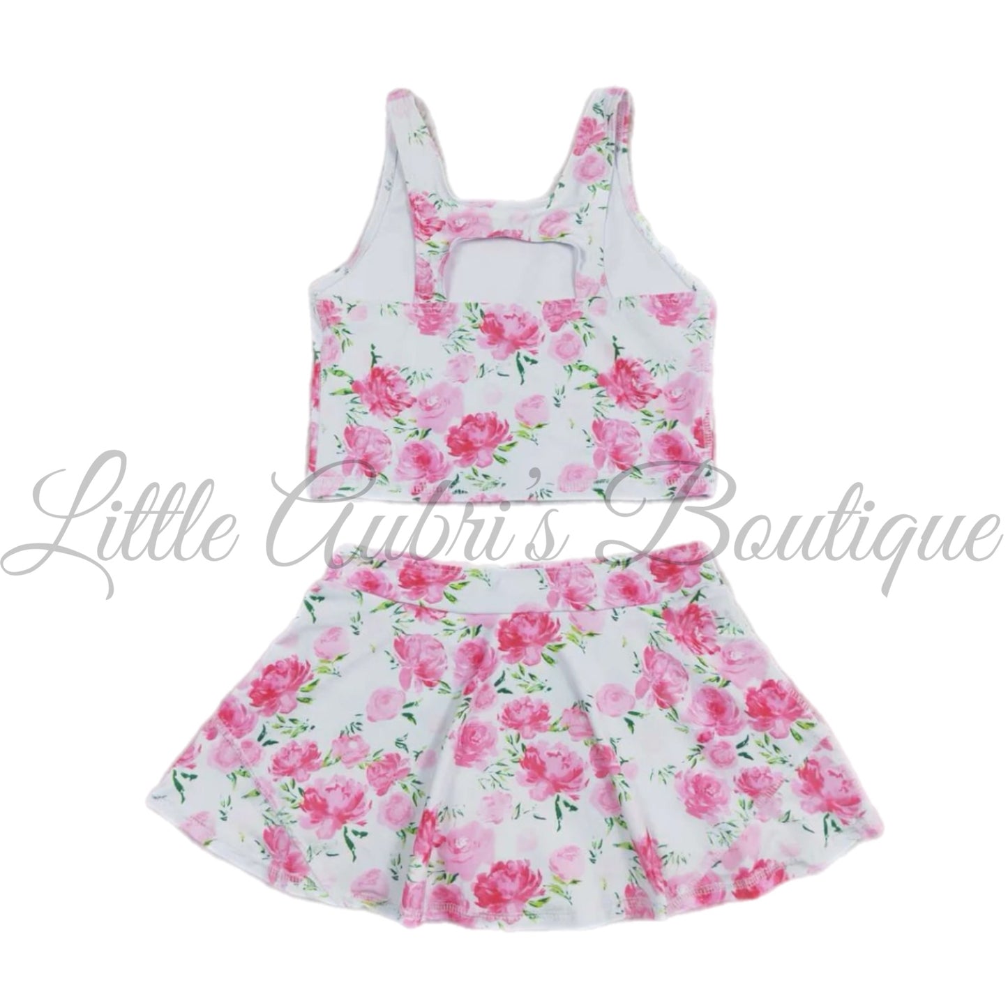 Pink Floral Athletic Skort Set ETA Late June