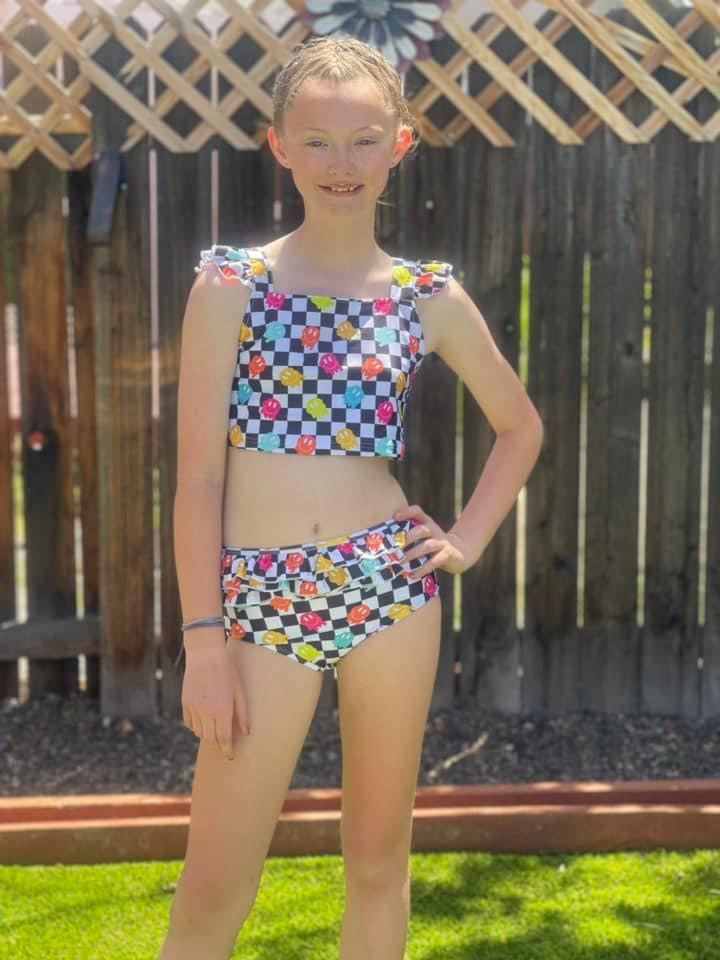 Melting Smiley 2 PC Swimsuit