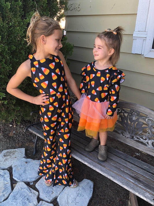 Candy Corn Knotted Jumpsuit