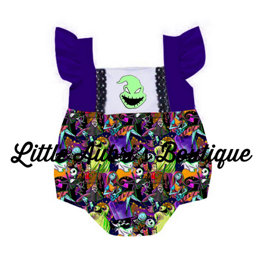 PREORDER Oogie Nightmare Lace Romper CLOSES 6/27