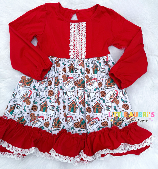 MILK FOR SANTA Lace Dress