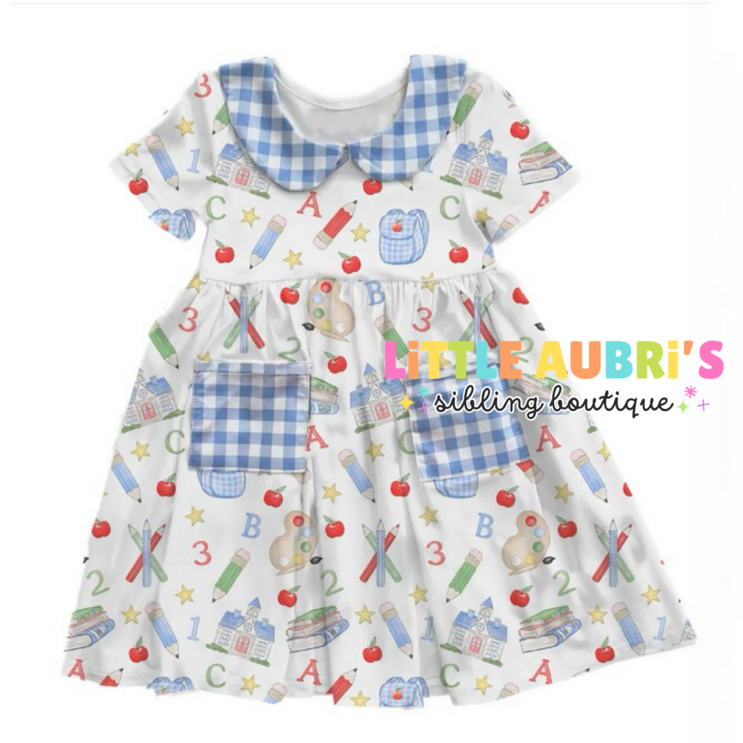 PREP SCHOOL Collar Pocket Dress (*SHIPS MID JULY)