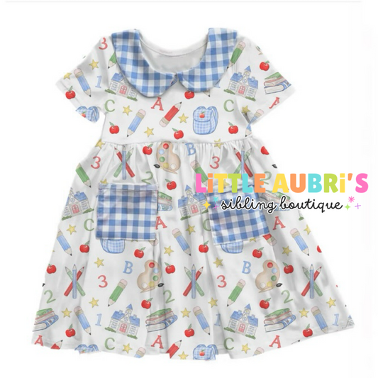 PREP SCHOOL Collar Pocket Dress (*SHIPS MID JULY)