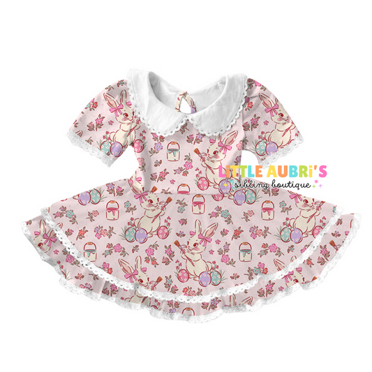 VINTAGE BUNNIES Lace Collar Dress (*SHIPS LATE FEB)