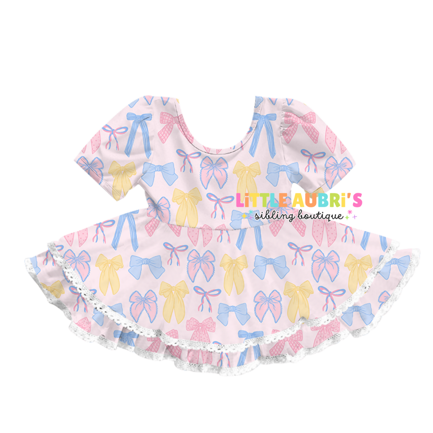 SPRING BOWS Lace Dress (*SHIPS LATE FEB)