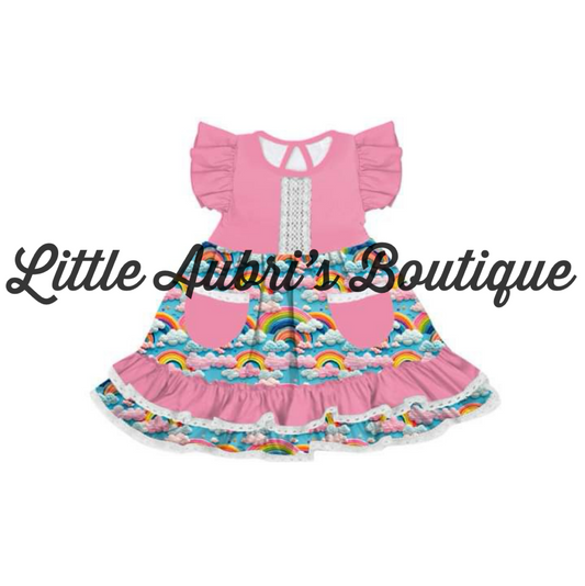 PREORDER 3D Rainbow Lace Pocket Dress CLOSES 4/5